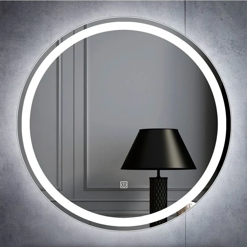 Premium Round Anti-Fog Mirror - Smart LED for Bathroom Vanity