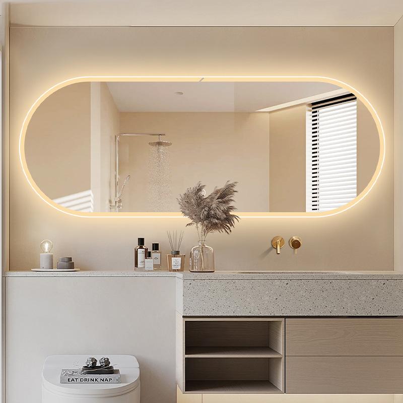 Fluid Oval Smart Mirror - DesertStorm Defog & Mecca Glow
